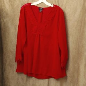 Women's long sleeve blouse, size 2X, by Donna Moore